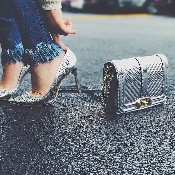 Rebecca Minkoff Mixed Metal Metallic Crossbody - Picture 2 of 2